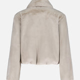 Cropped Faux Fur Coat