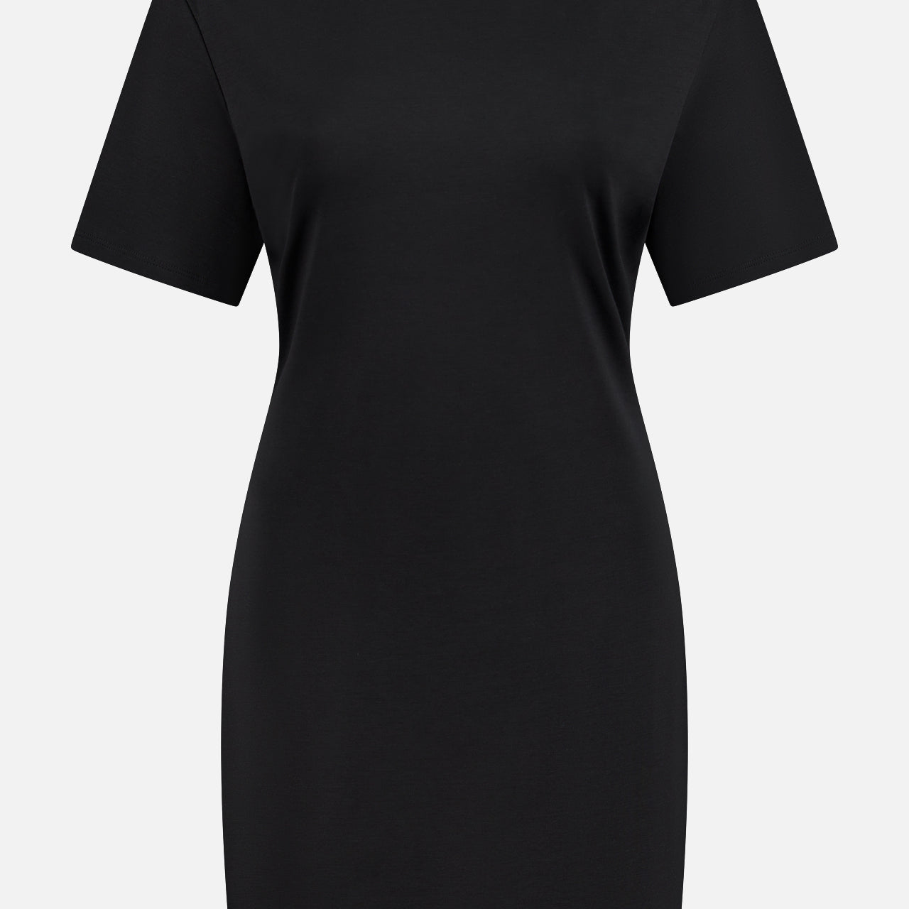 Gather Shoulder T-shirt Dress (14686517920107)