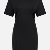 Gather Shoulder T-shirt Dress (14686517920107)