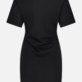 Gather Shoulder T-shirt Dress (14686517920107)