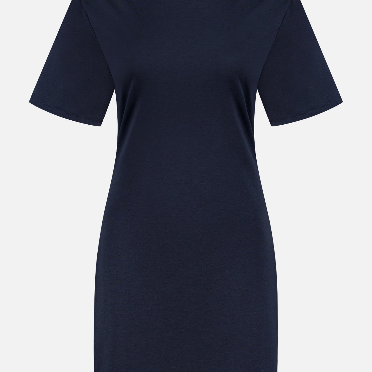 Gather Shoulder T-shirt Dress (14720200147307)