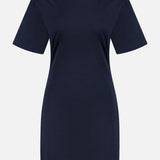 Gather Shoulder T-shirt Dress (14720200147307)