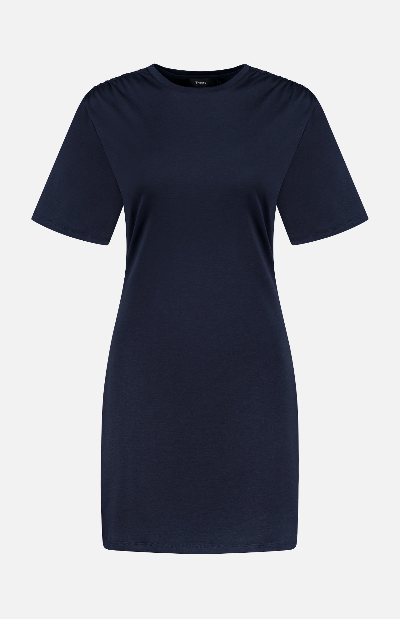 Gather Shoulder T-shirt Dress (14720200147307)