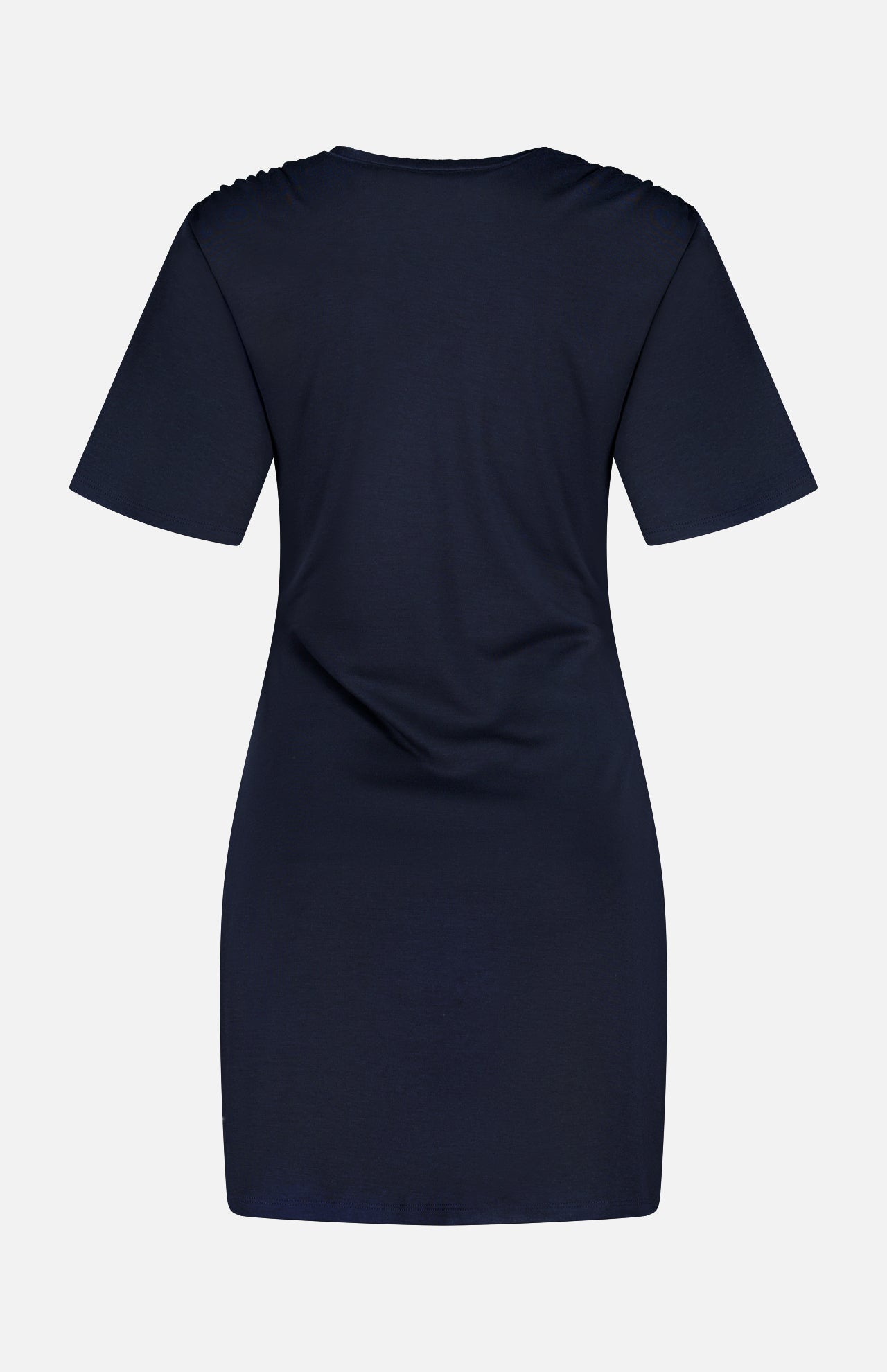 Gather Shoulder T-shirt Dress (14720200147307)