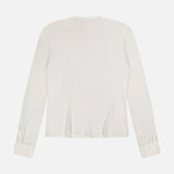 Long Sleeve Silk Cowl Neck Blouse (14702069055851)