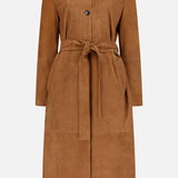 Long Belted Suede Coat (14702068990315)