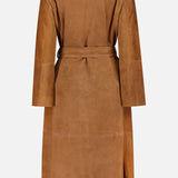 Long Belted Suede Coat (14702068990315)