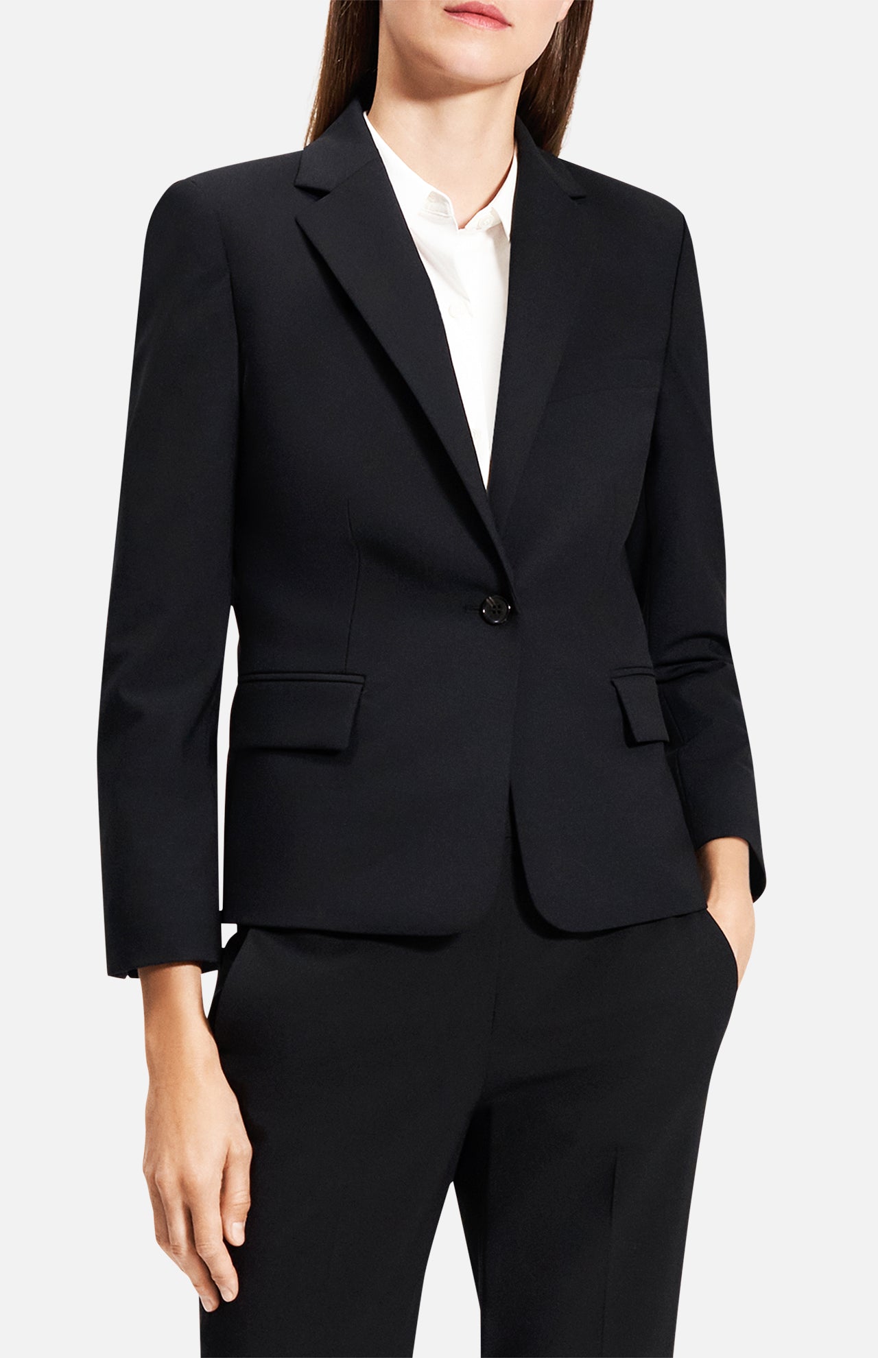 One Button Slim Blazer (14693717475691)
