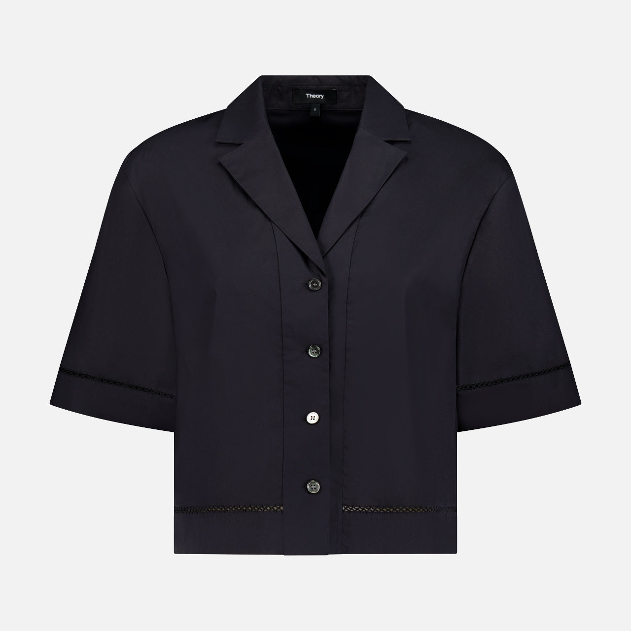 Short Sleeve Boxy Lapel Shirt (14686517592427)