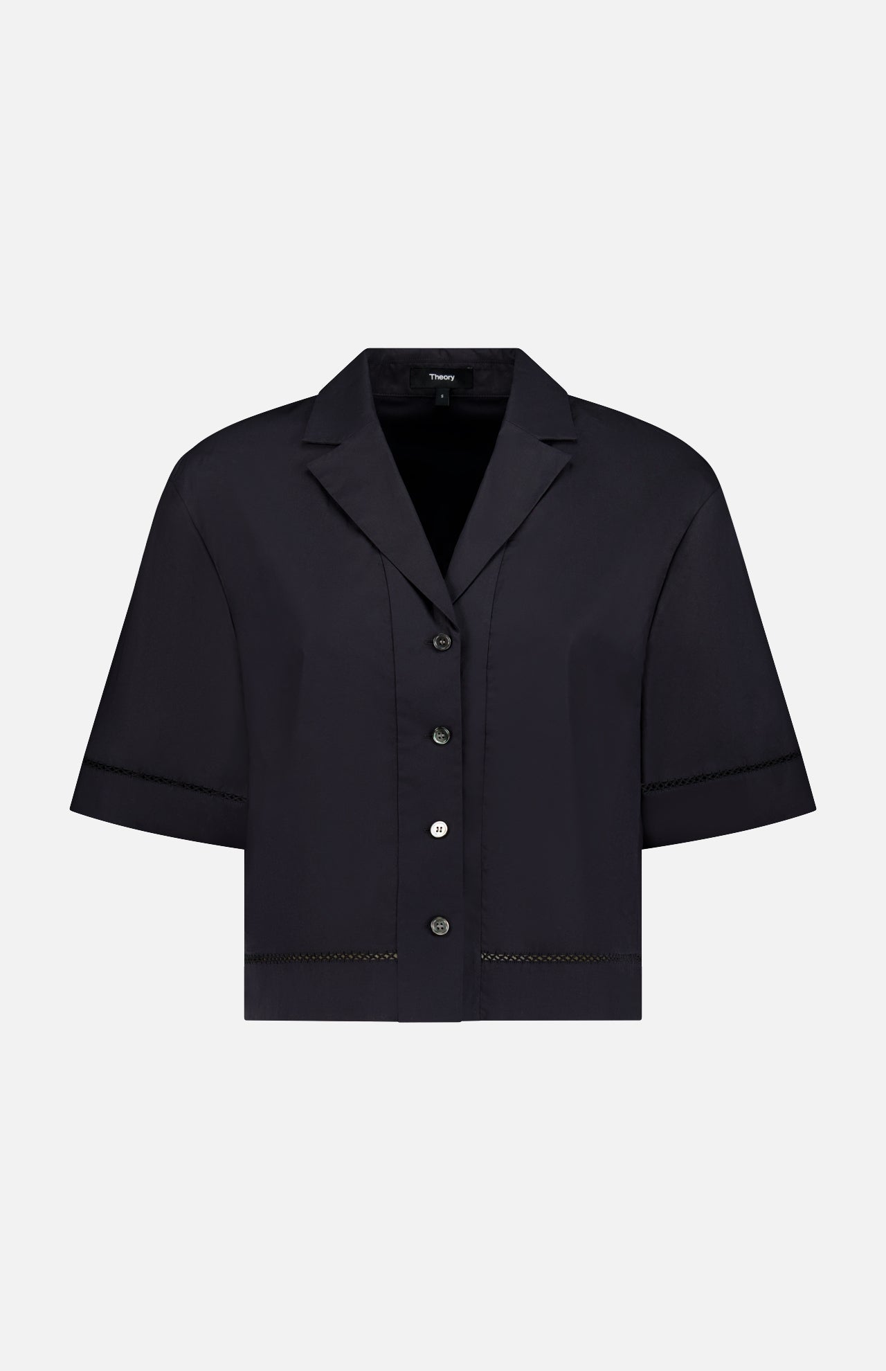 Short Sleeve Boxy Lapel Shirt (14686517592427)