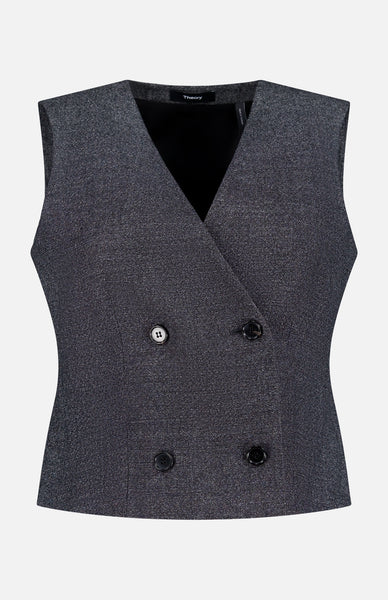 Theory Women's Shrunken Double Breasted Vest | A.K. Rikk's