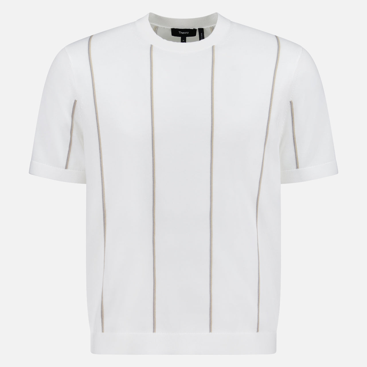 THEORYStripe Crewneck Short Sleeve SweaterA.K. Rikk's