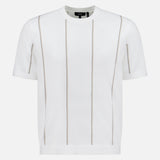 THEORYStripe Crewneck Short Sleeve SweaterA.K. Rikk's
