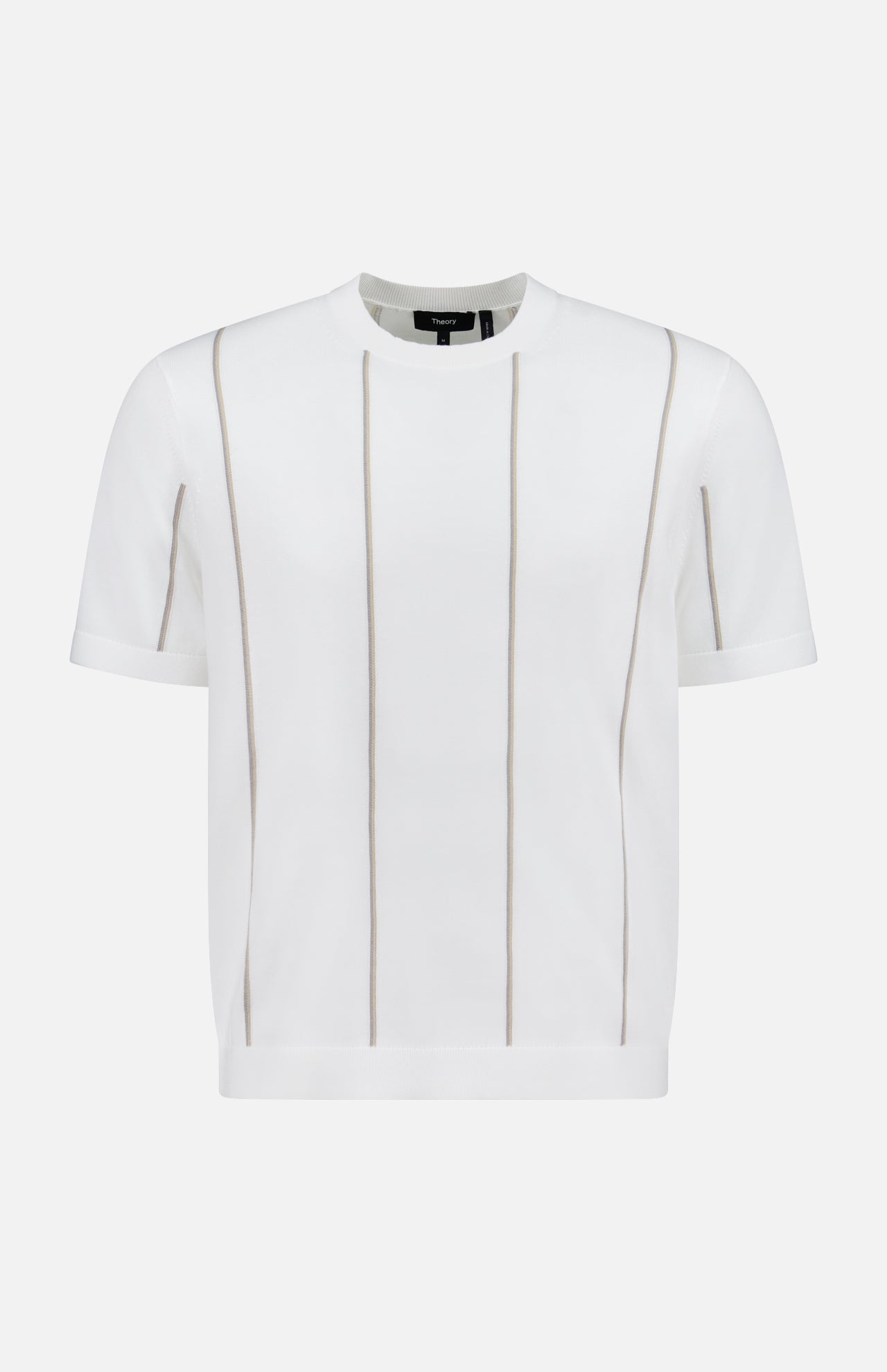 THEORYStripe Crewneck Short Sleeve SweaterA.K. Rikk's
