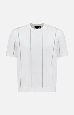 THEORYStripe Crewneck Short Sleeve SweaterA.K. Rikk's
