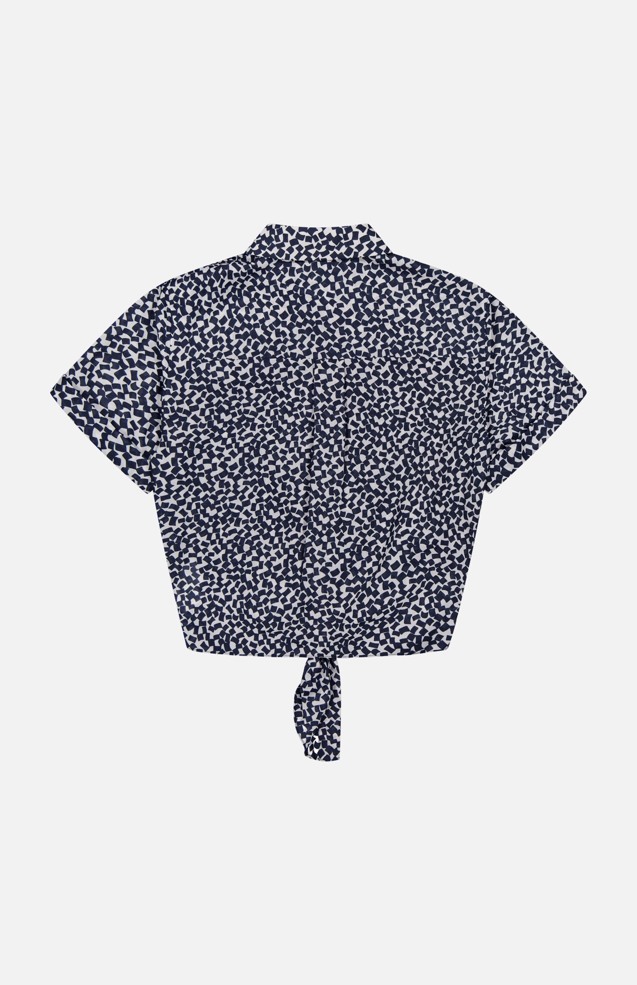 Tie Front Short Sleeve Blouse (14693706531179)