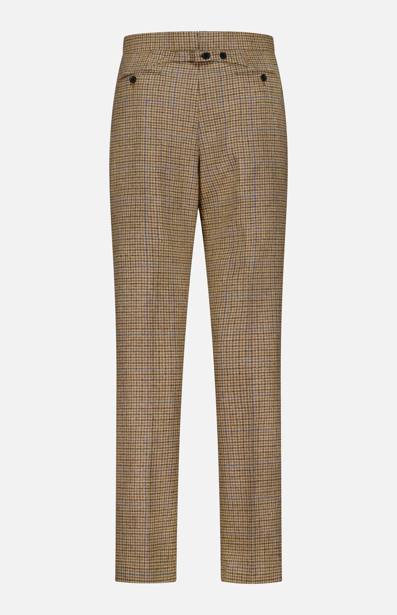 Check Cheviot Tweed Fit 1 Backstrap Trouser Pant (14683784249707)