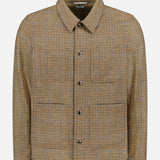 Check Cheviot Tweed Snap Utility Jacket (14683784184171)