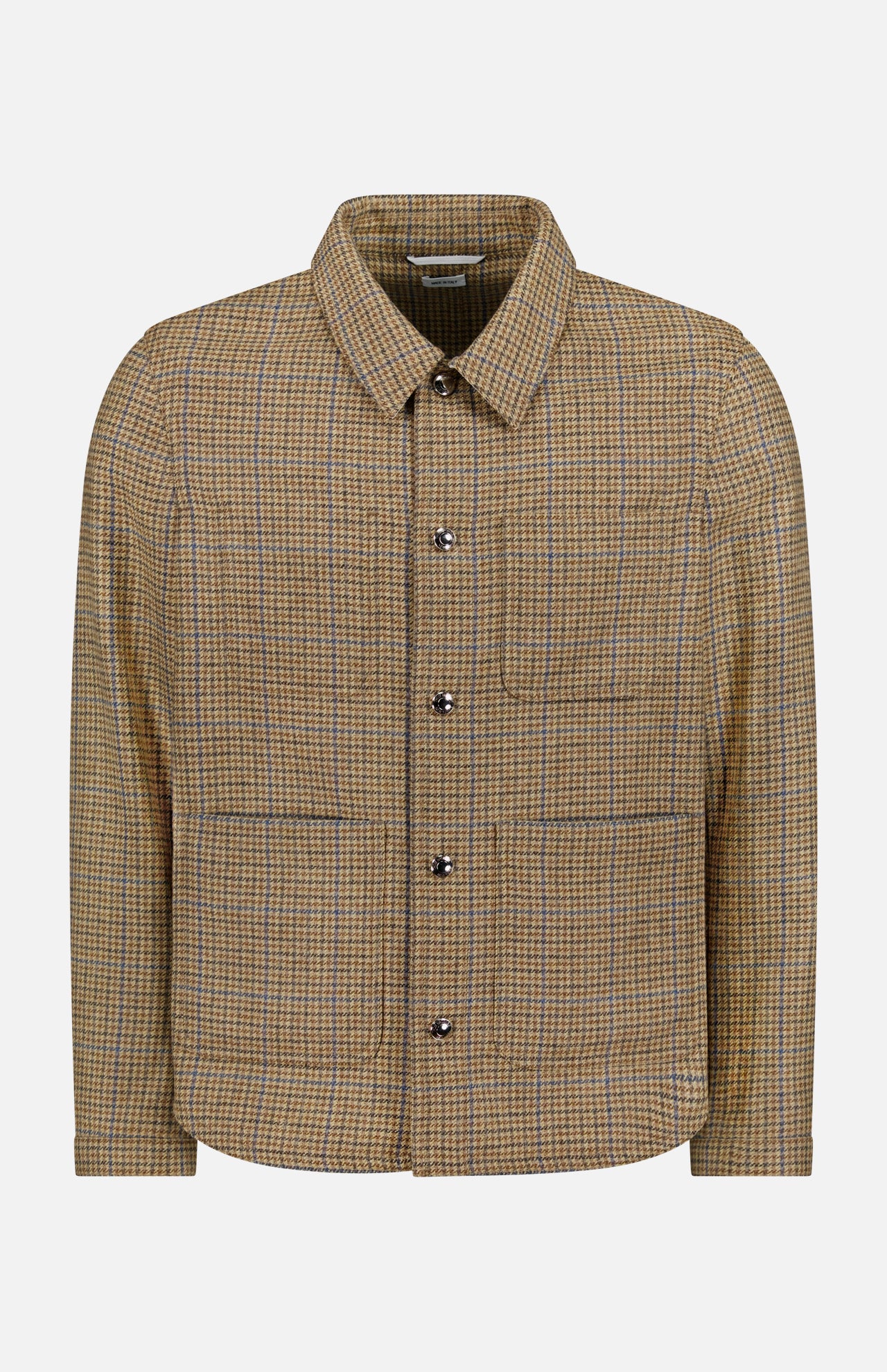 Check Cheviot Tweed Snap Utility Jacket (14683784184171)