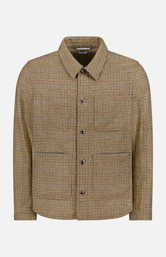 THOM BROWNECheck Cheviot Tweed Snap Utility JacketA.K. Rikk's