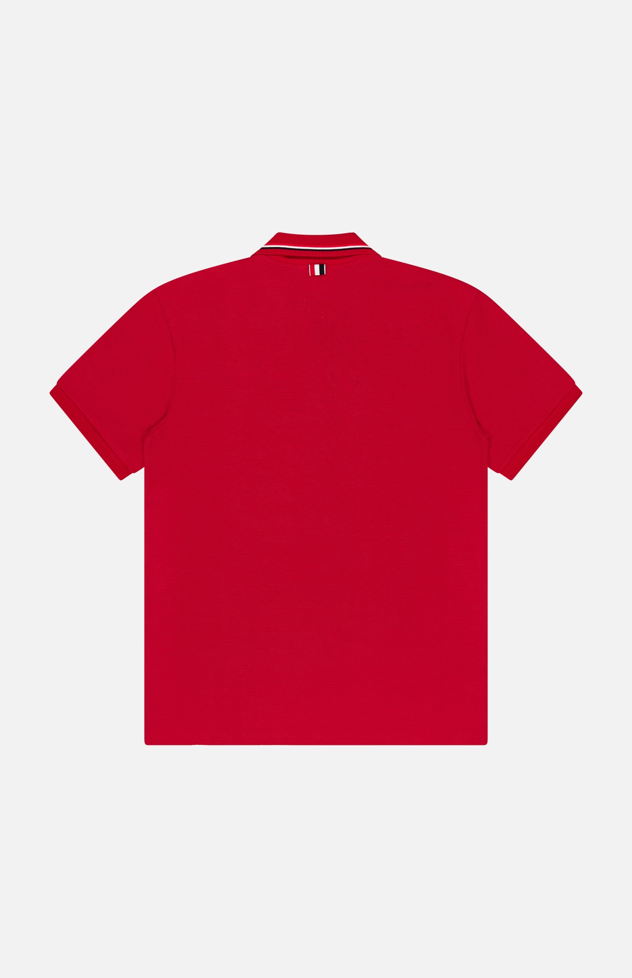 Cotton Waffle Rib Cuff Short Sleeve Polo Shirt (14684367847787)