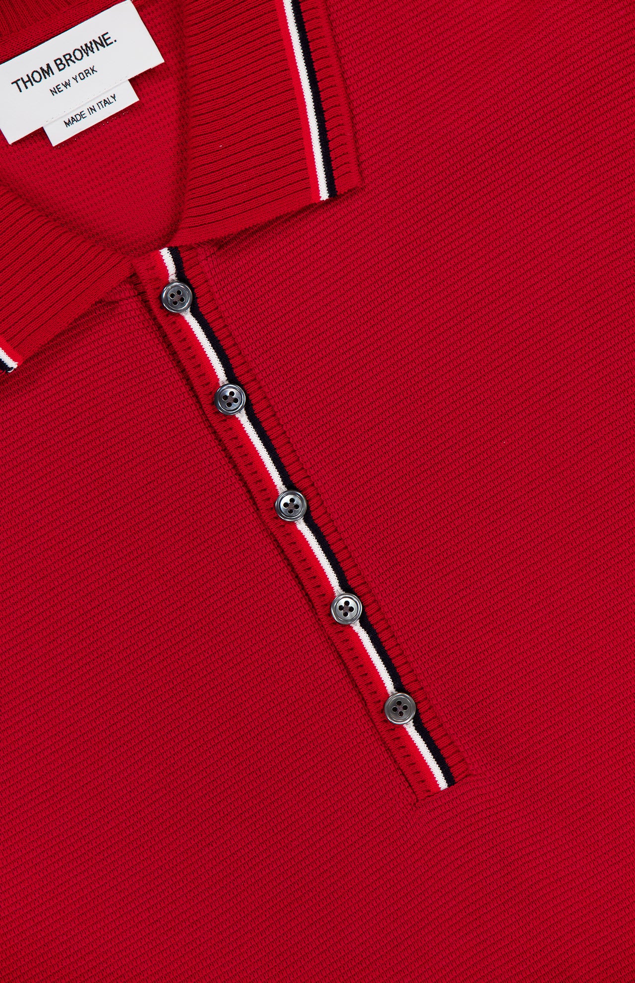 Cotton Waffle Rib Cuff Short Sleeve Polo Shirt (14684367847787)