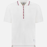 Cotton Waffle Rib Short Sleeve Polo Shirt (14683759444331)