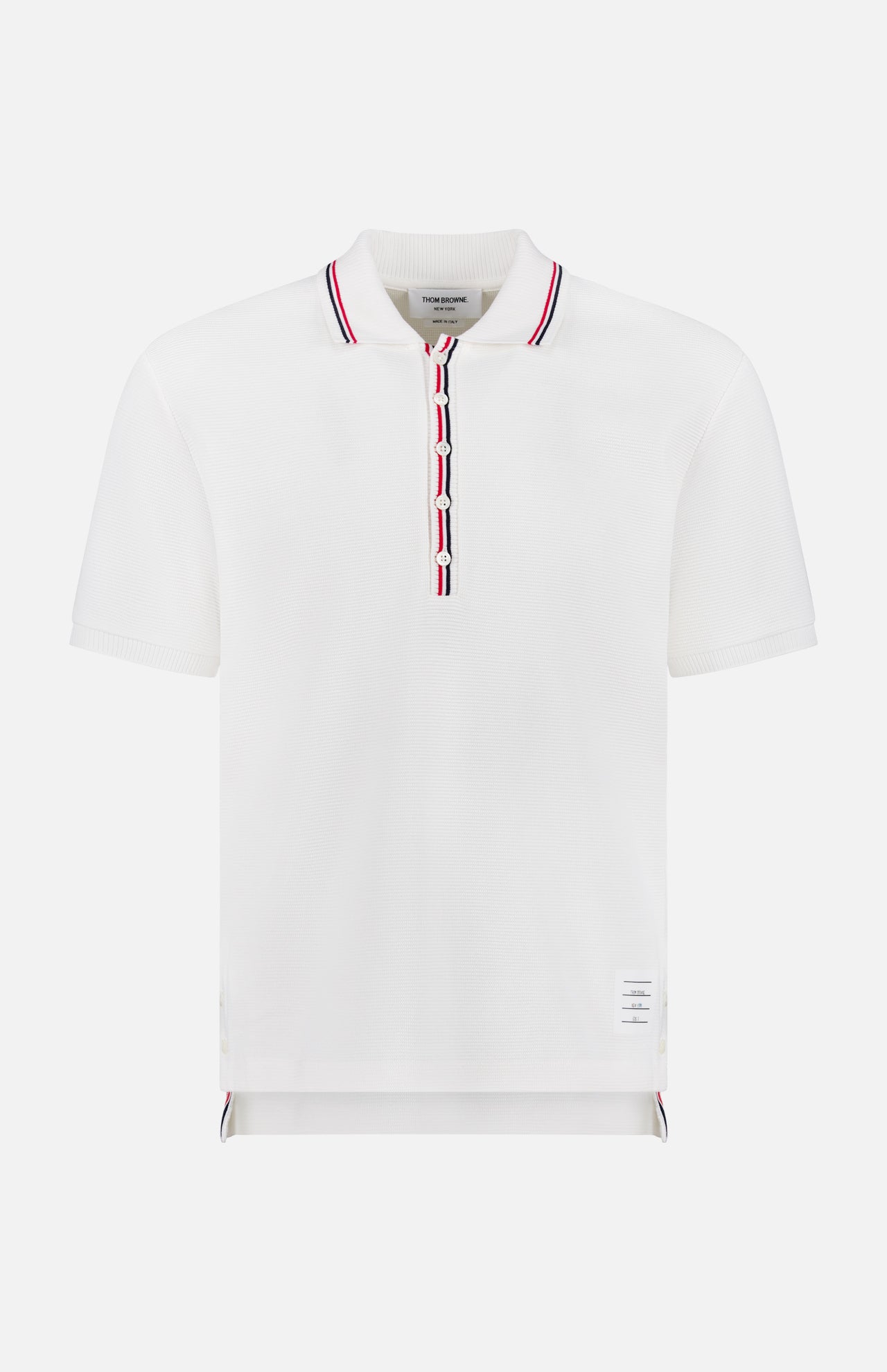 Cotton Waffle Rib Short Sleeve Polo Shirt (14683759444331)