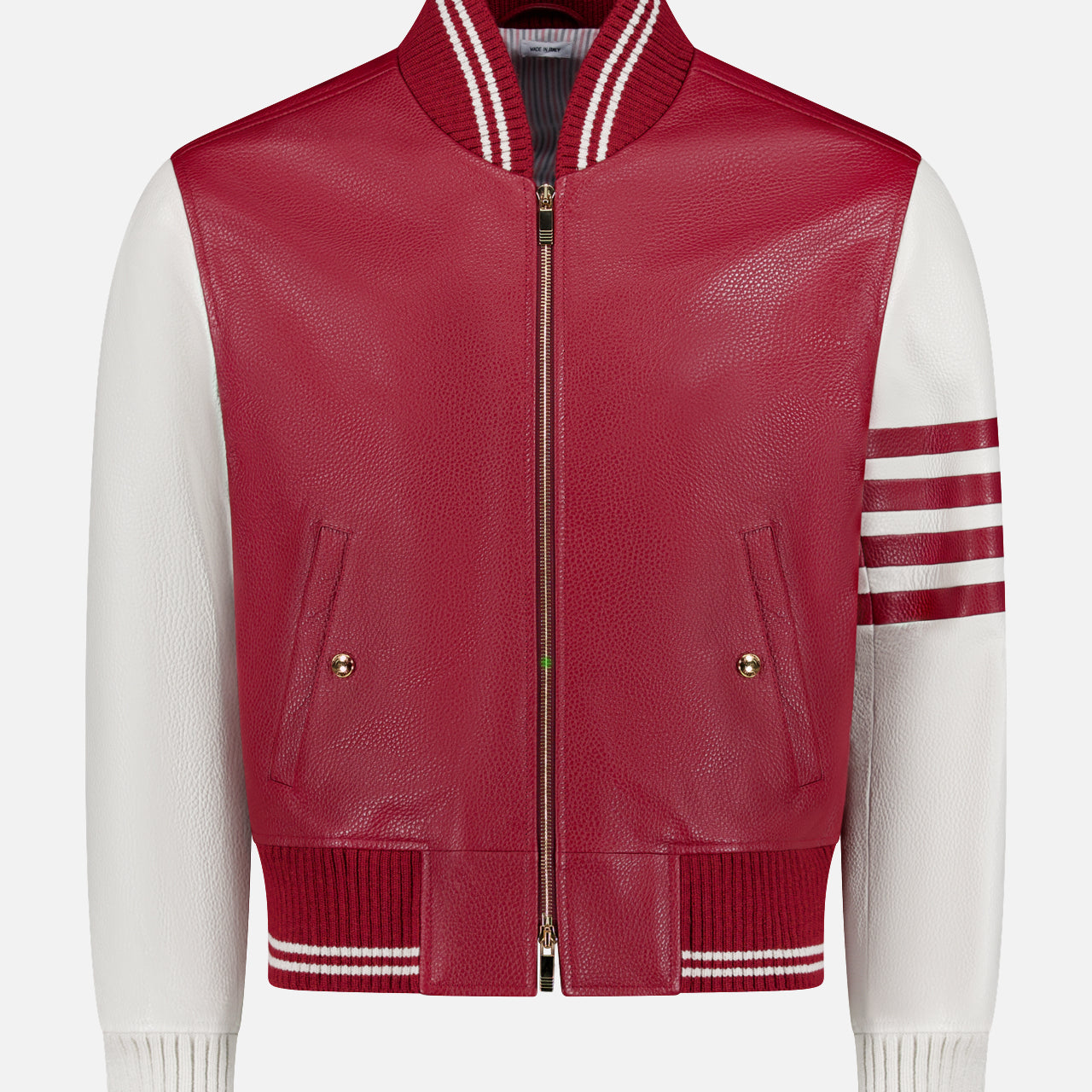 Deerskin Leather Bomber Jacket (14698105930091)