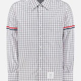 Gingham Check Poplin Straight Fit Long Sleeve Shirt (14683784053099)