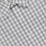 Gingham Check Poplin Straight Fit Long Sleeve Shirt (14683784053099)