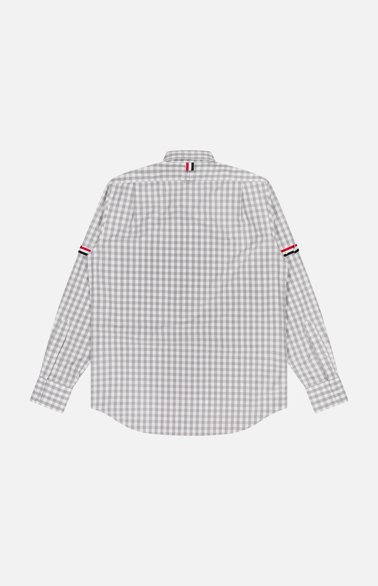 Gingham Check Poplin Straight Fit Long Sleeve Shirt (14683784053099)