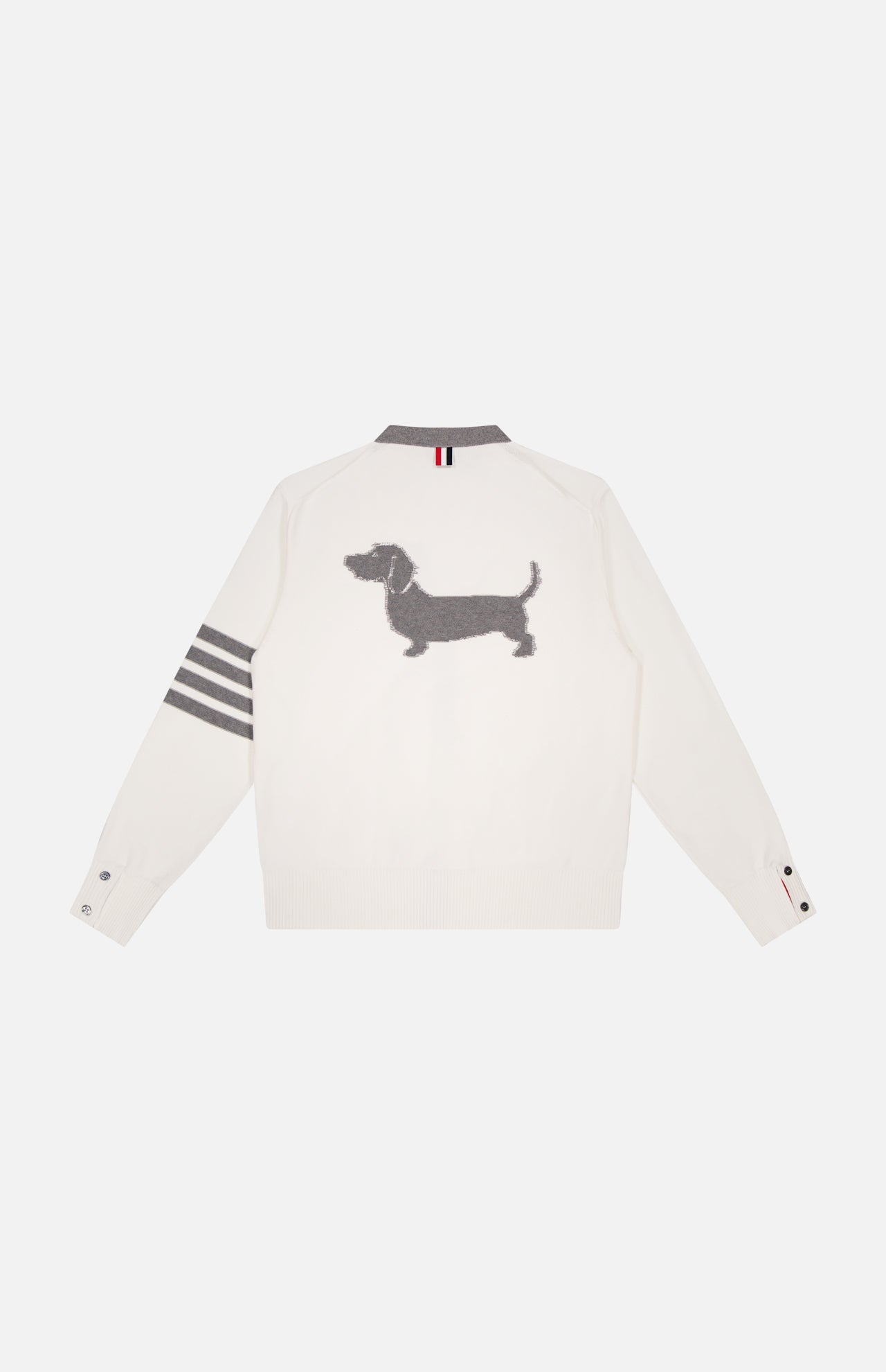 Hector Relaxed Fit V-Neck Dachshund Cardigan Sweater (14620487385451)