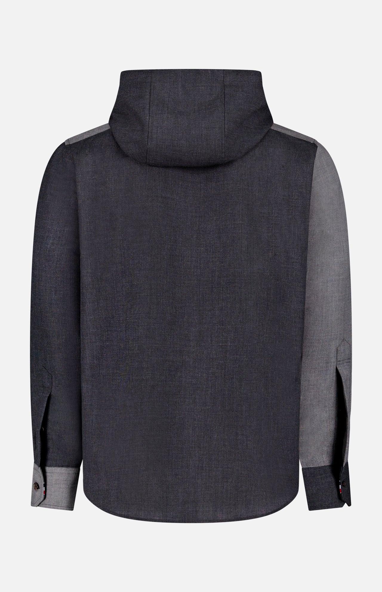 Hooded Straight Fit Long Sleeve Shirt (14683759477099)