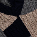 Patchwork Baby Cable V Neck Vest (14683784216939)