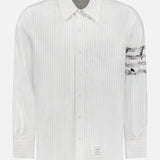 Pencil Stitch Geese Straight Fit Shirt (14696087585131)