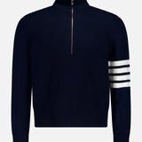 Merino Wool Half Zip Pullover Sweater