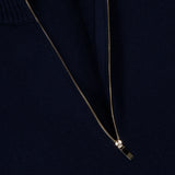 Merino Wool Half Zip Pullover Sweater