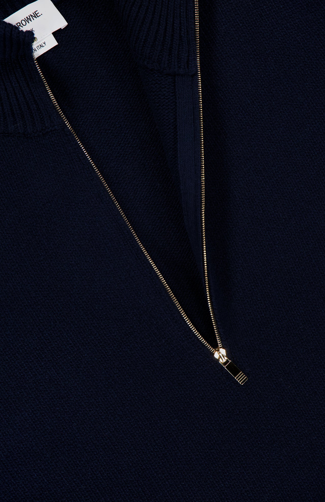 Merino Wool Half Zip Pullover Sweater