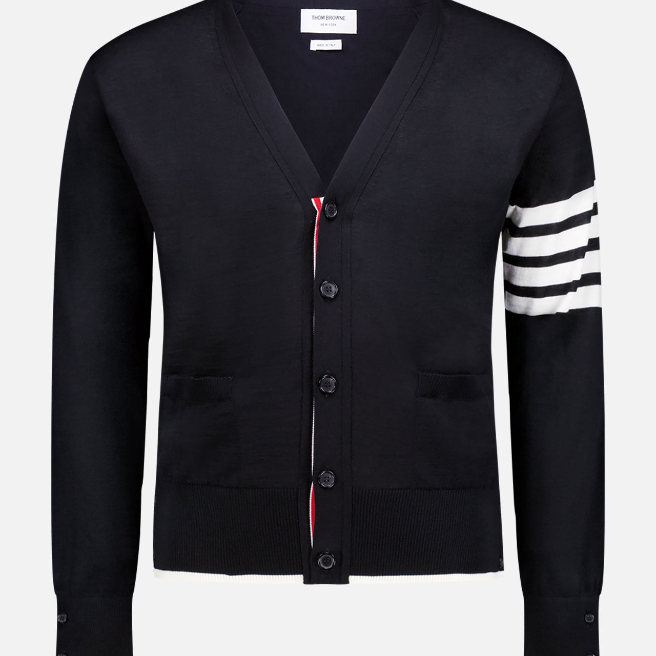 Jersey Stitch Relaxed Fit V Neck Cardigan (7426840461427)