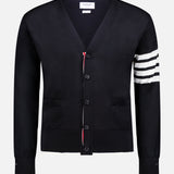 Jersey Stitch Relaxed Fit V Neck Cardigan (7426840461427)