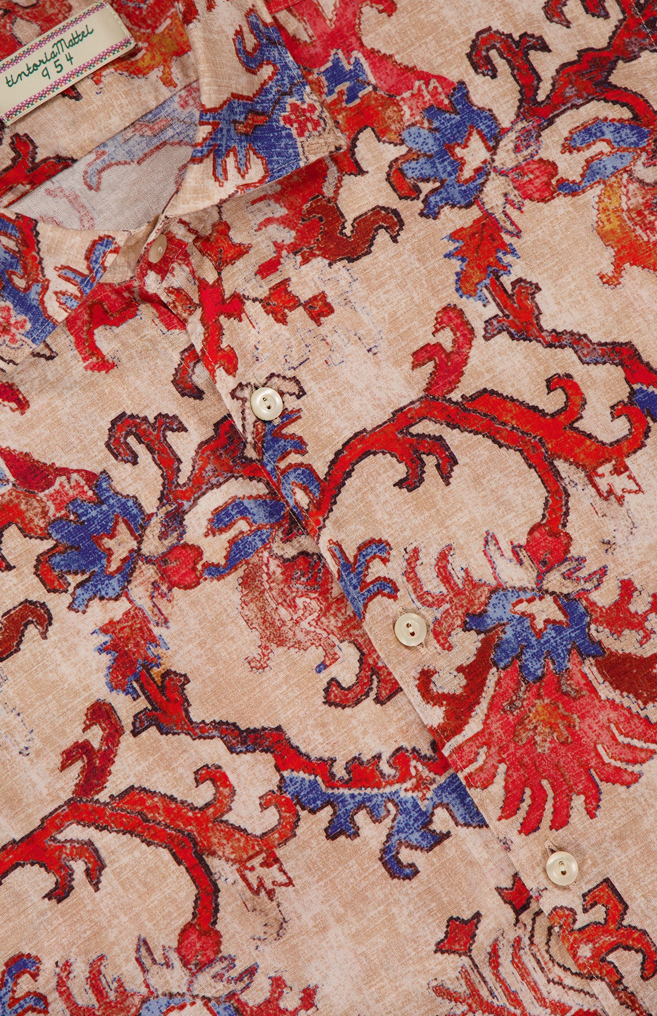Ikat Tapestry Print Long Sleeve Shirt (14639776366955)