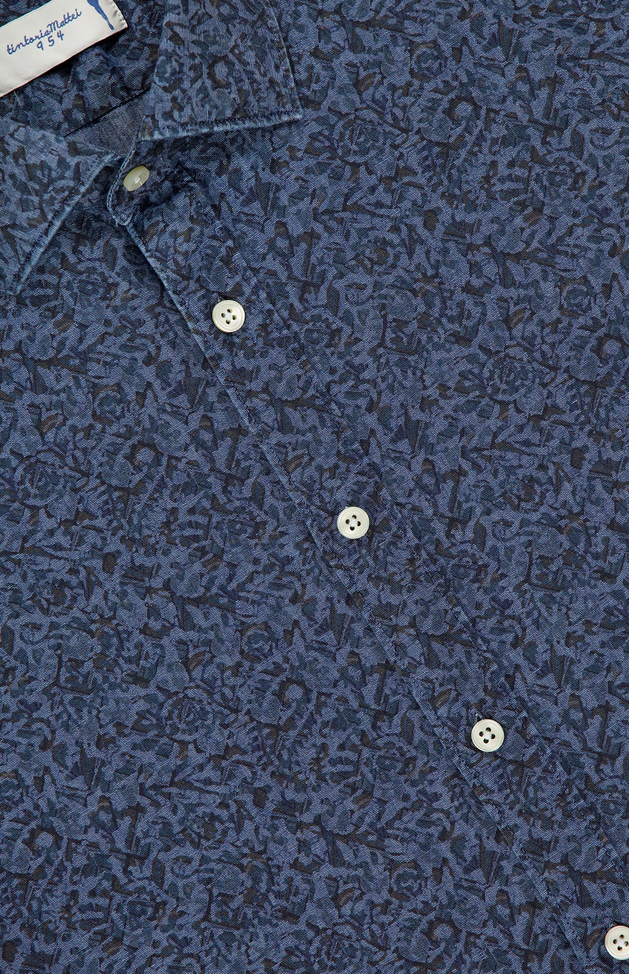 Printed Denim Shirt (7606399467635)