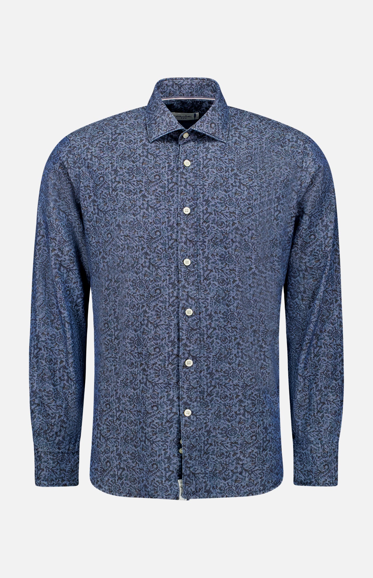 Printed Denim Shirt (7606399467635)