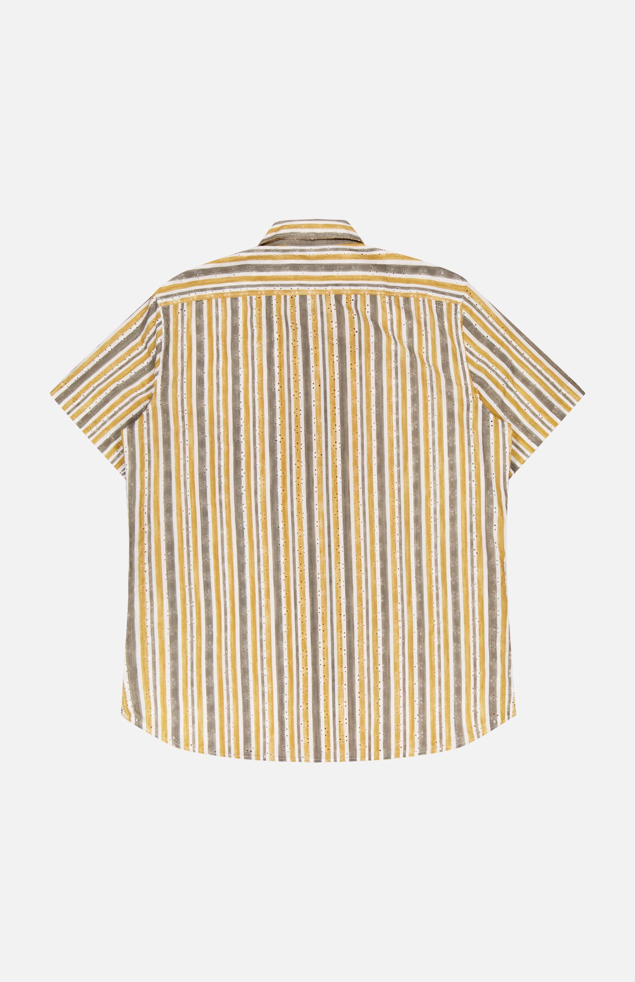 Striped Eyelet Short Sleeve Shirt (14639776563563)