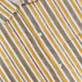 Striped Eyelet Short Sleeve Shirt (14639776563563)