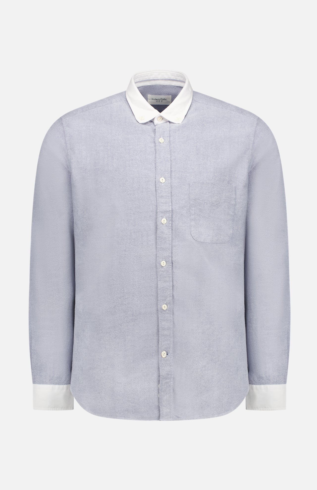 White Collar Solid Shirt (7606399500403)