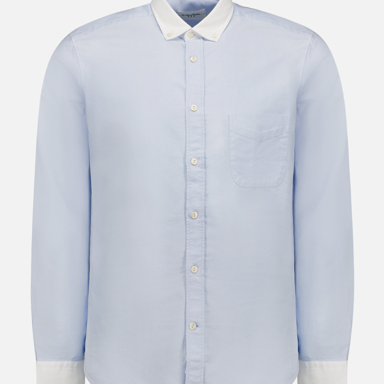 White Collar Solid Shirt (7606399238259)