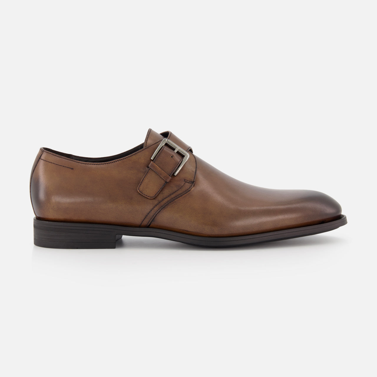 Perkins Leather Monk Strap Shoe (14652850438507)