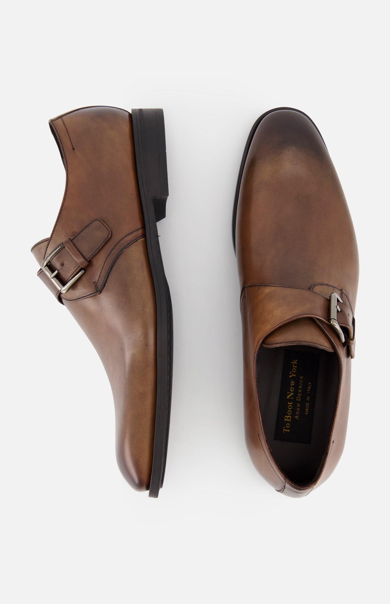 Perkins Leather Monk Strap Shoe (14652850438507)